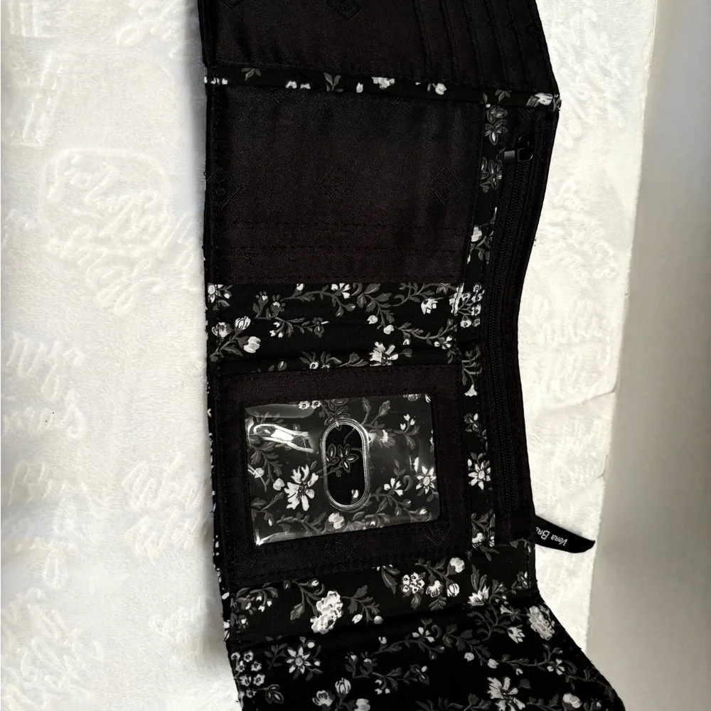 Vera Bradley Black and White Bandana Wallet - Picture 8 of 13